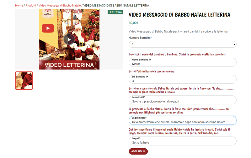 Scheda Prodotto Video 